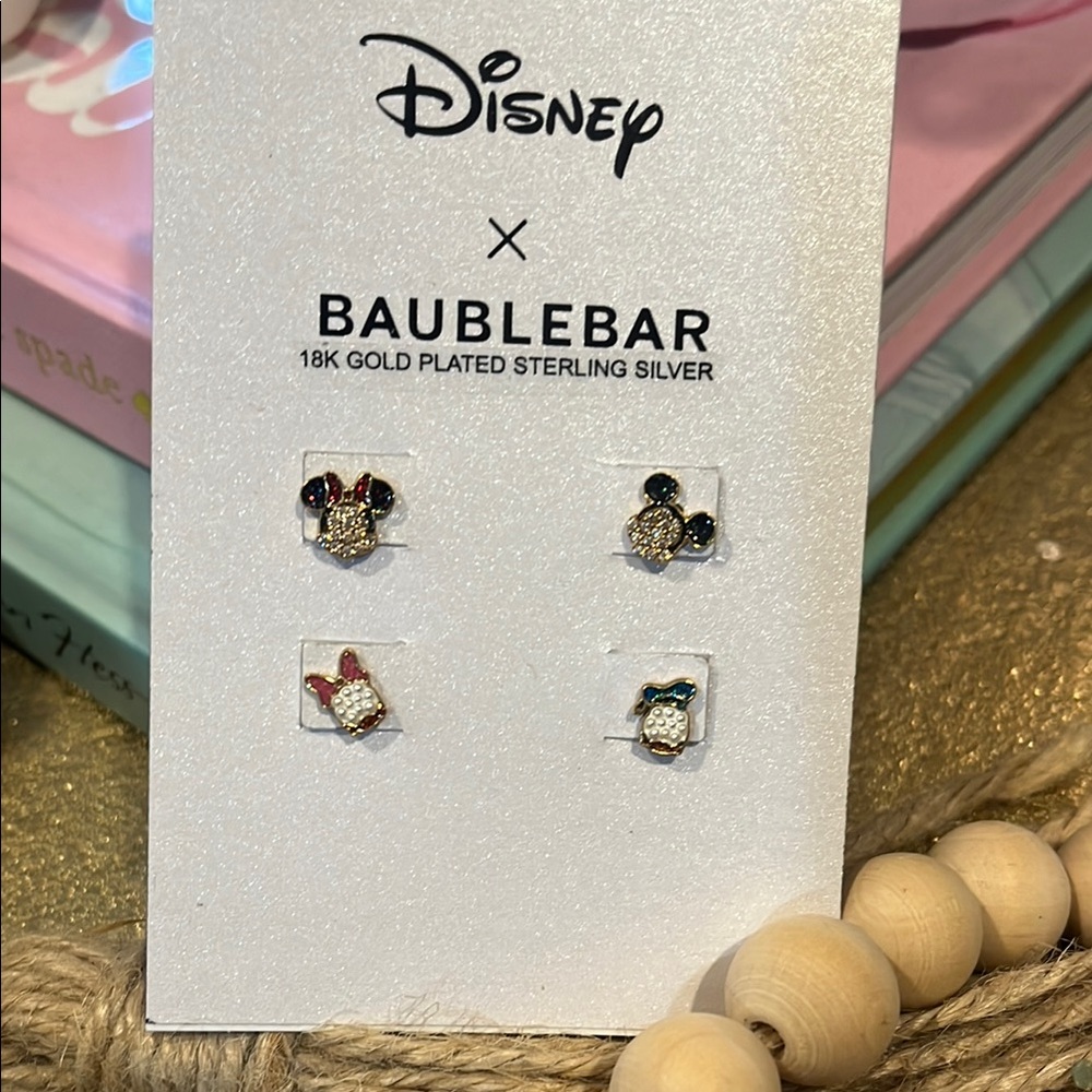 BaubleBar X Disney Earrings NWT